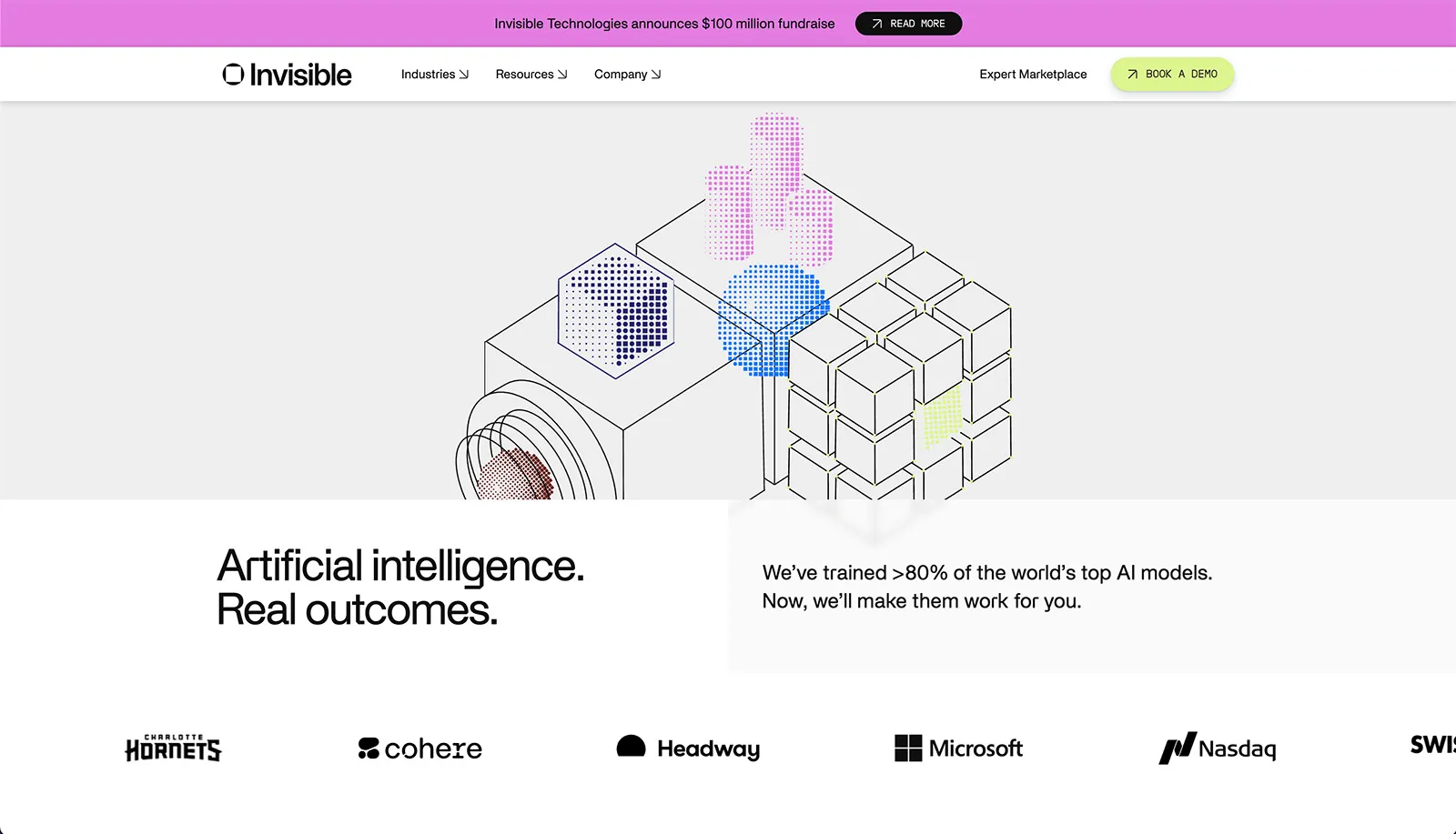 The new website. 